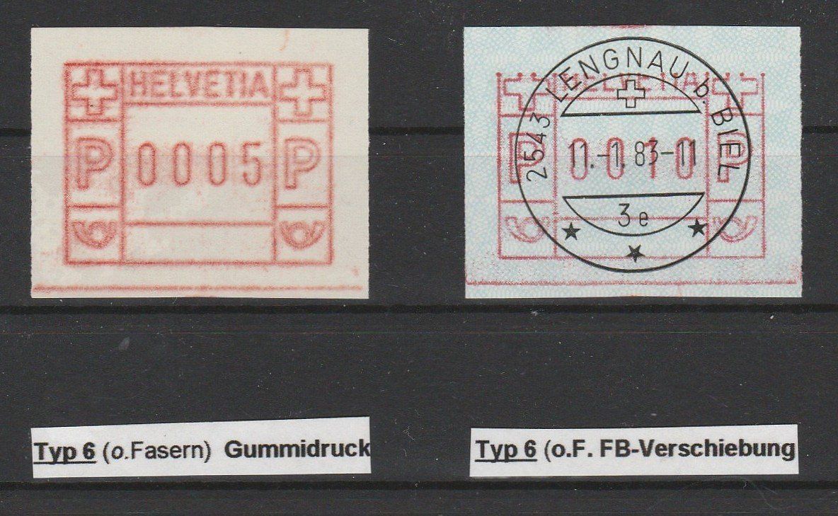 Tutti i francobolli: Gummi - und Teildruck Nr. 6II – Usato da Oberglatt ZH venduto da Wiedmi6