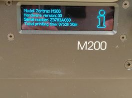 Zortrax M200  Imprimante 3D, excellent état., 8752h