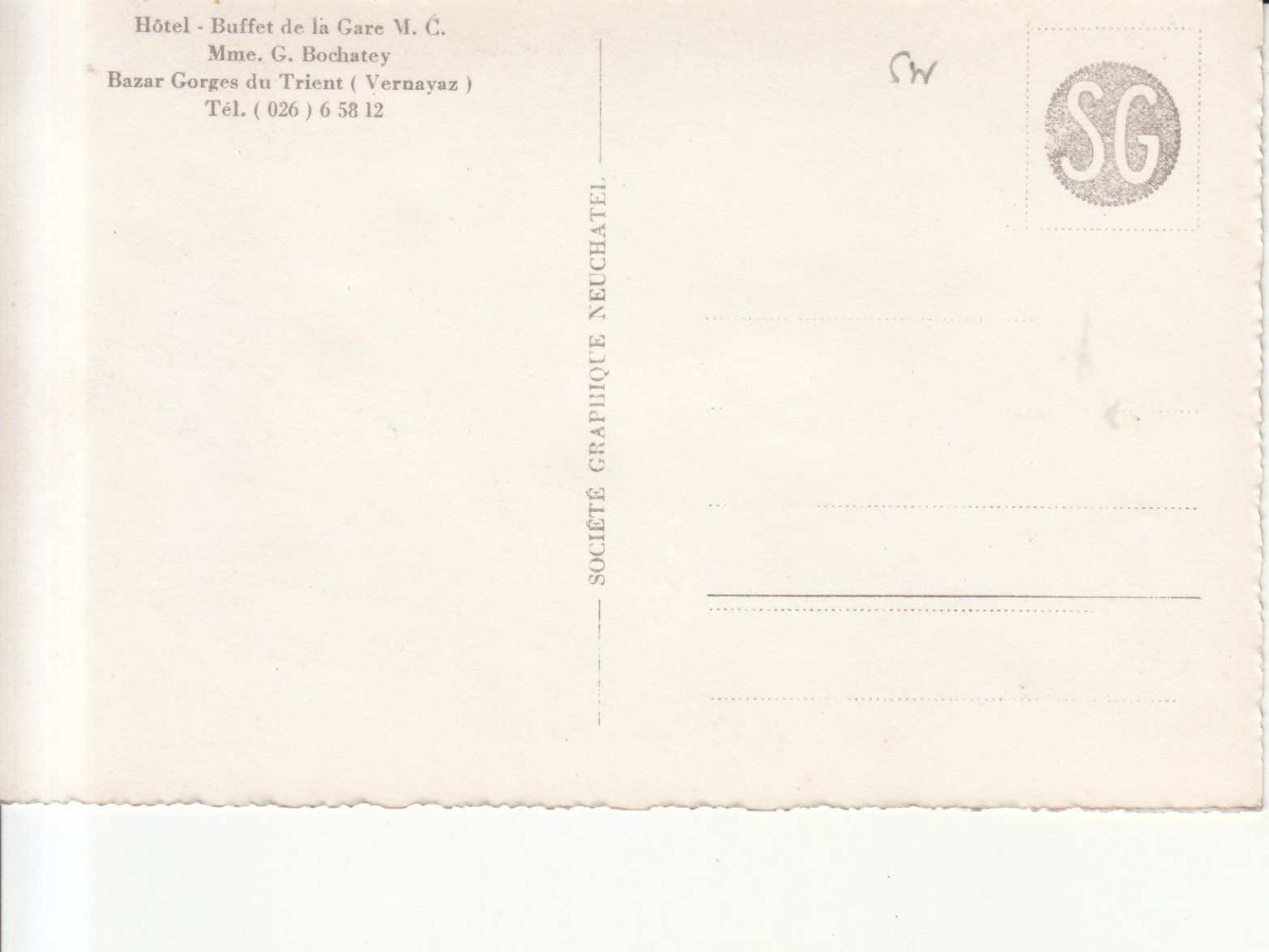 Cartoline postali: Vernayaz Cascade Pissevache, ca. 1940 – Usato da Bürglen TG venduto da StampGraf 1