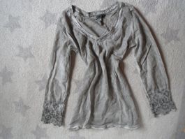 sehr schöne NILE Damen Bluse Gr M mit SEIDE