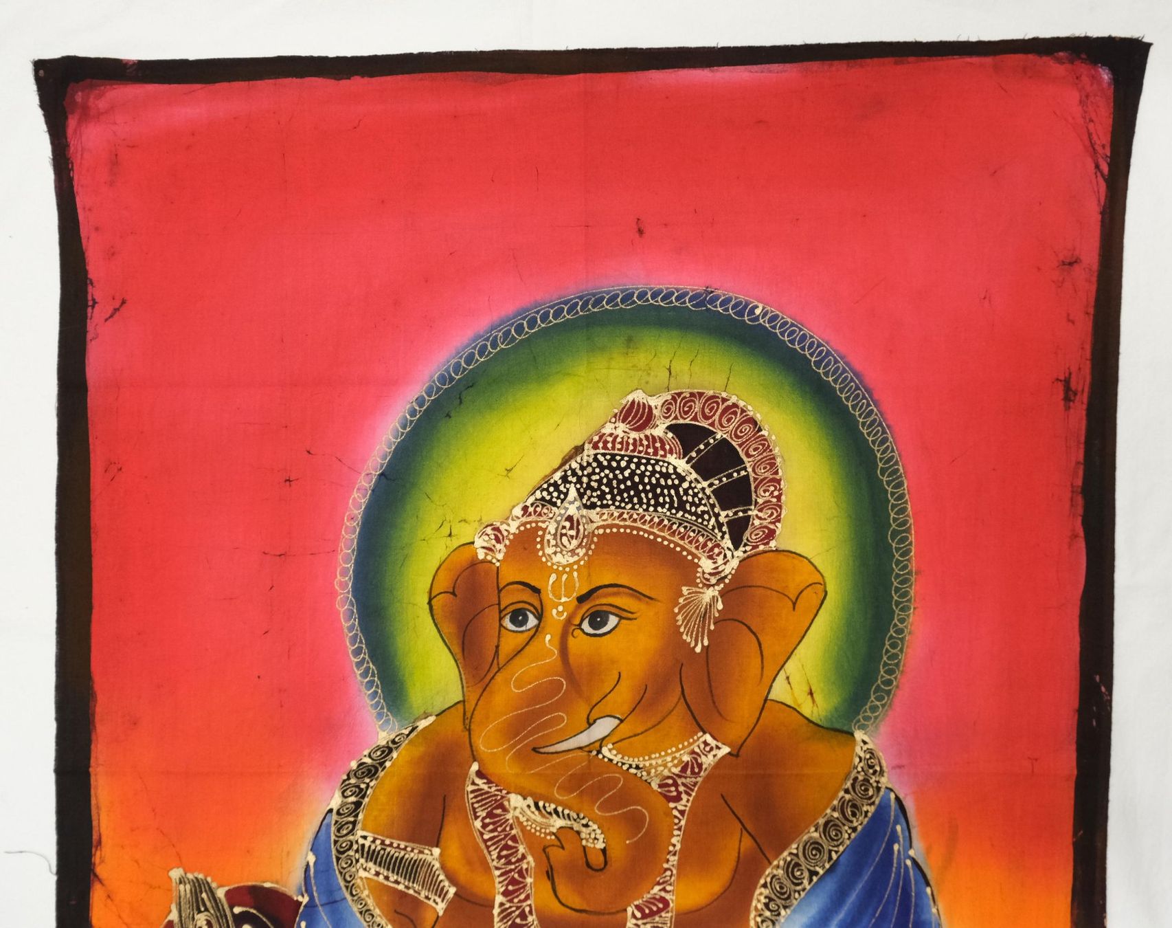 Foto & Immagini: Wandbehang Stoffbild Ganesh indisch 78x58cm – Nuovo (secondo la descrizione) da Zürich venduto da Masala-Oase 1