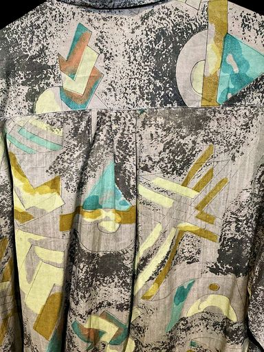 Camicie: Vintage Abstraktes Muster Viskose Button-Down-Hemd - Größe – Usato da Zug venduto da vinokilo 5