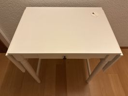 Schreibtisch weiss mit Schublade Klappbar guter Zustand