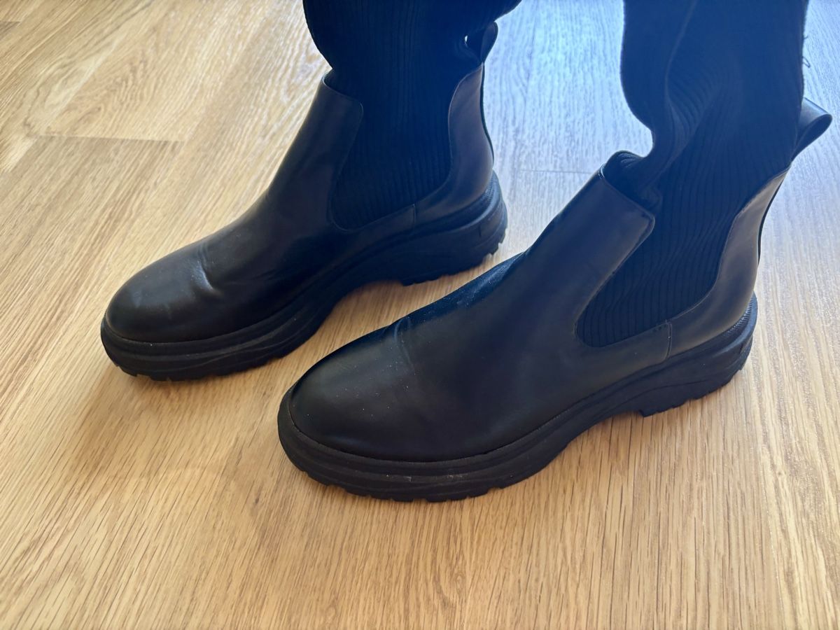 Zara Scarpe da donna: Zara Overknee Boots black – Usato da Baden venduto da Tiffany6878 3