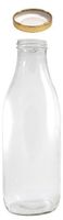 Flasche 1.0l Glas mit Deckel TO48mm 71x245mm