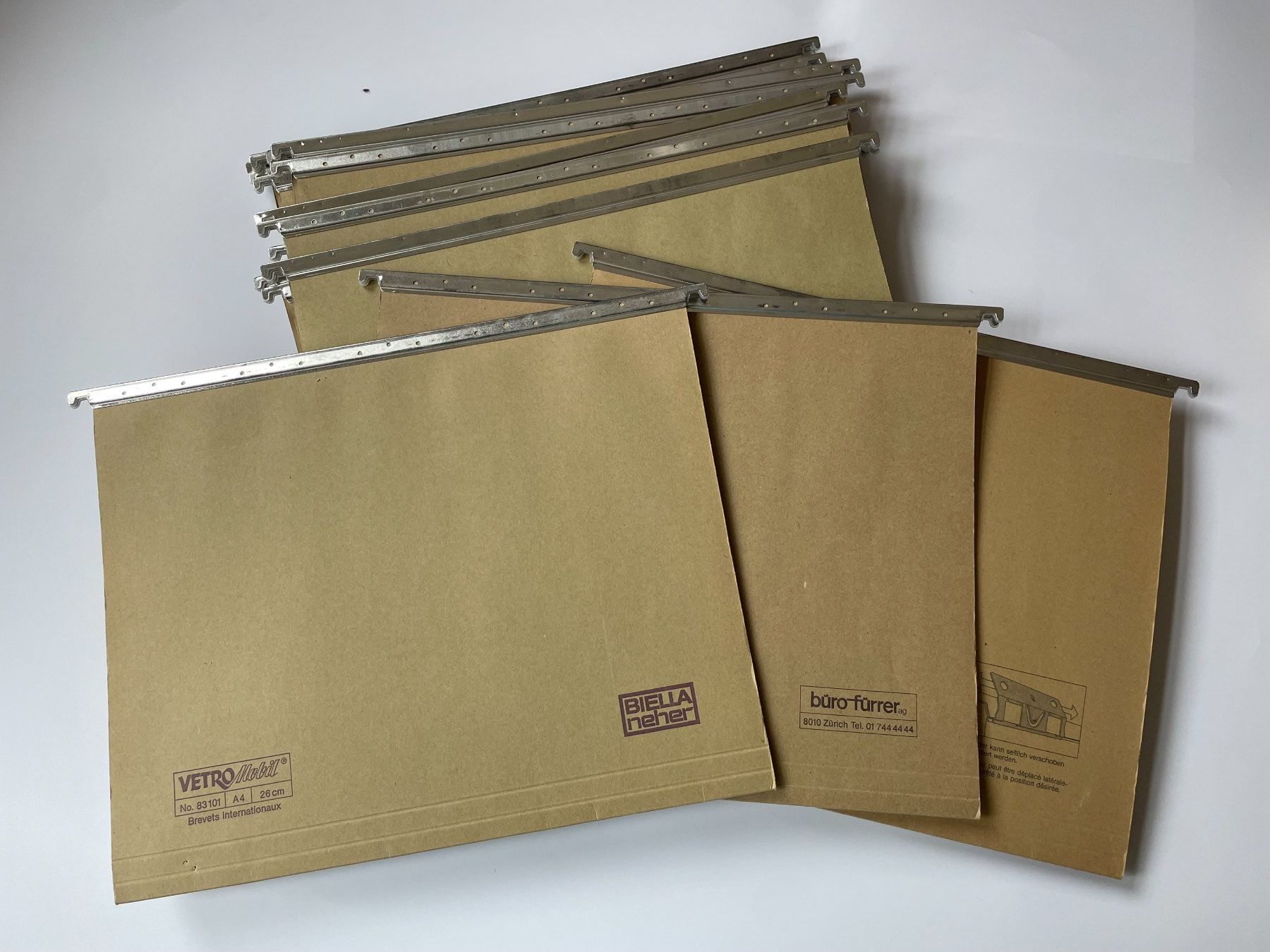 Raccoglitori: 50 x Hängeregister-Mappen mit Metallclips – Usato da Neunkirch venduto da liquidationen_8152 1