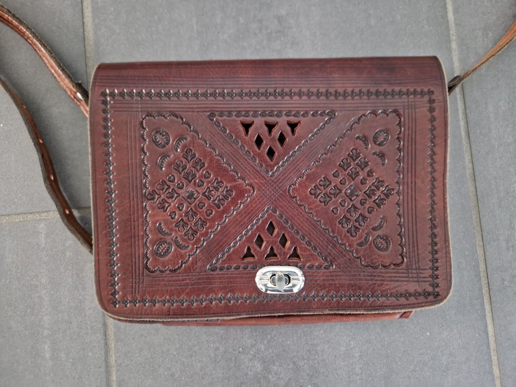 Borse: Praktische Ledertasche mit 2 Fächern – Usato da Olten venduto da reb_bnm2 4