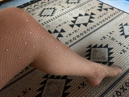 Glamour Collant Calzedonia con strass👌tgS/M👌nuove!