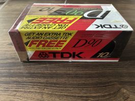 TDK D90 Audiokassetten – 10er Pack OVP (Vintage / Retro)