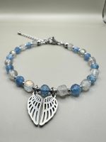 ✨ Handgemachtes Armband aus Aquamarin und Labradorit