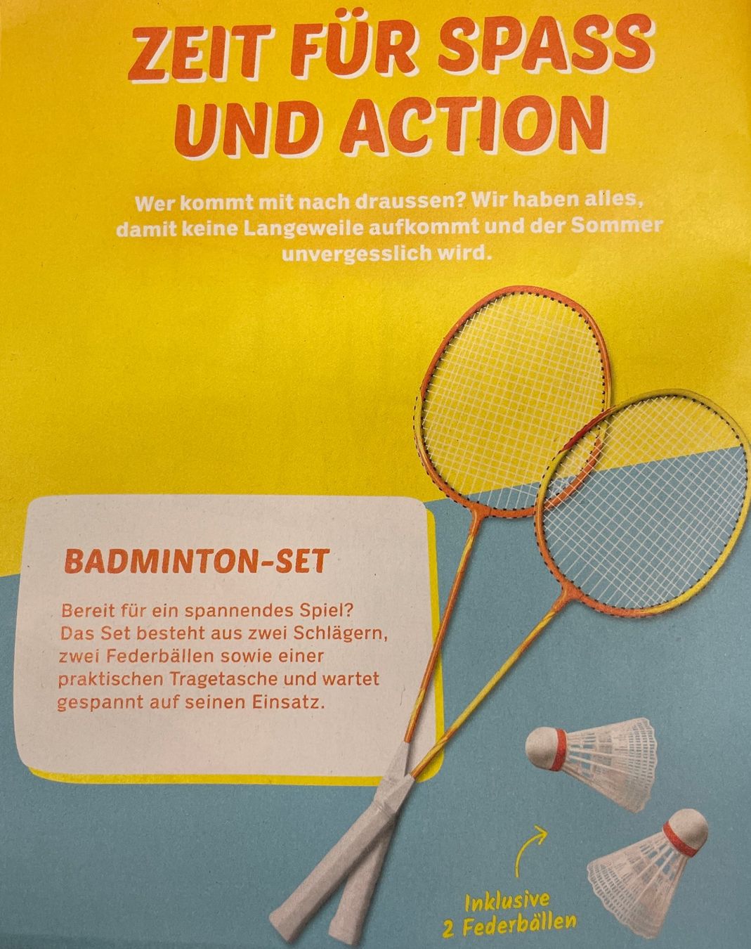 Spiele: Badminton Set mit 2 Federbällen Federball – Neu und originalverpackt aus Glattfelden von cybermaxx 5
