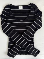 Schickes H&M Shirt, schwarz/weiss gestreift, Gr. S