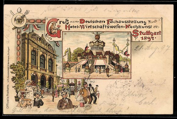 Ganzsachen: Litho Ganzsache PP11 C26 /01: Stuttgart, – Gebraucht aus Berlin von bartko-reher