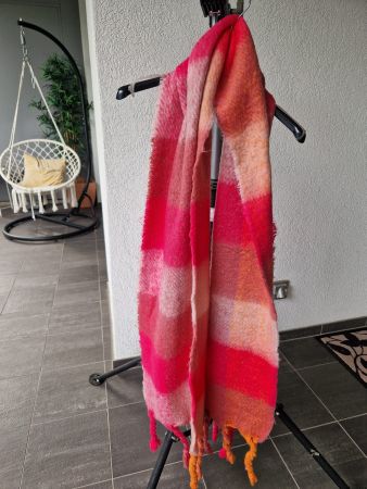 Fluffy winter scarf