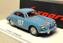 1:43 SPARK Porsche 356 B 1600S #157 Monte Carlo 1960