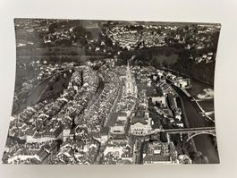 Alte Ansichtskarte, Bern aus der Luft, ca 1950