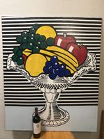 Grosses Fruchtgemälde - Pop Art Stil - 100x118cm