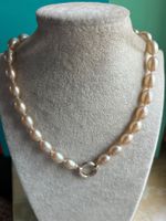 Perlenkette mit Silberverschluss pompös (45cm)