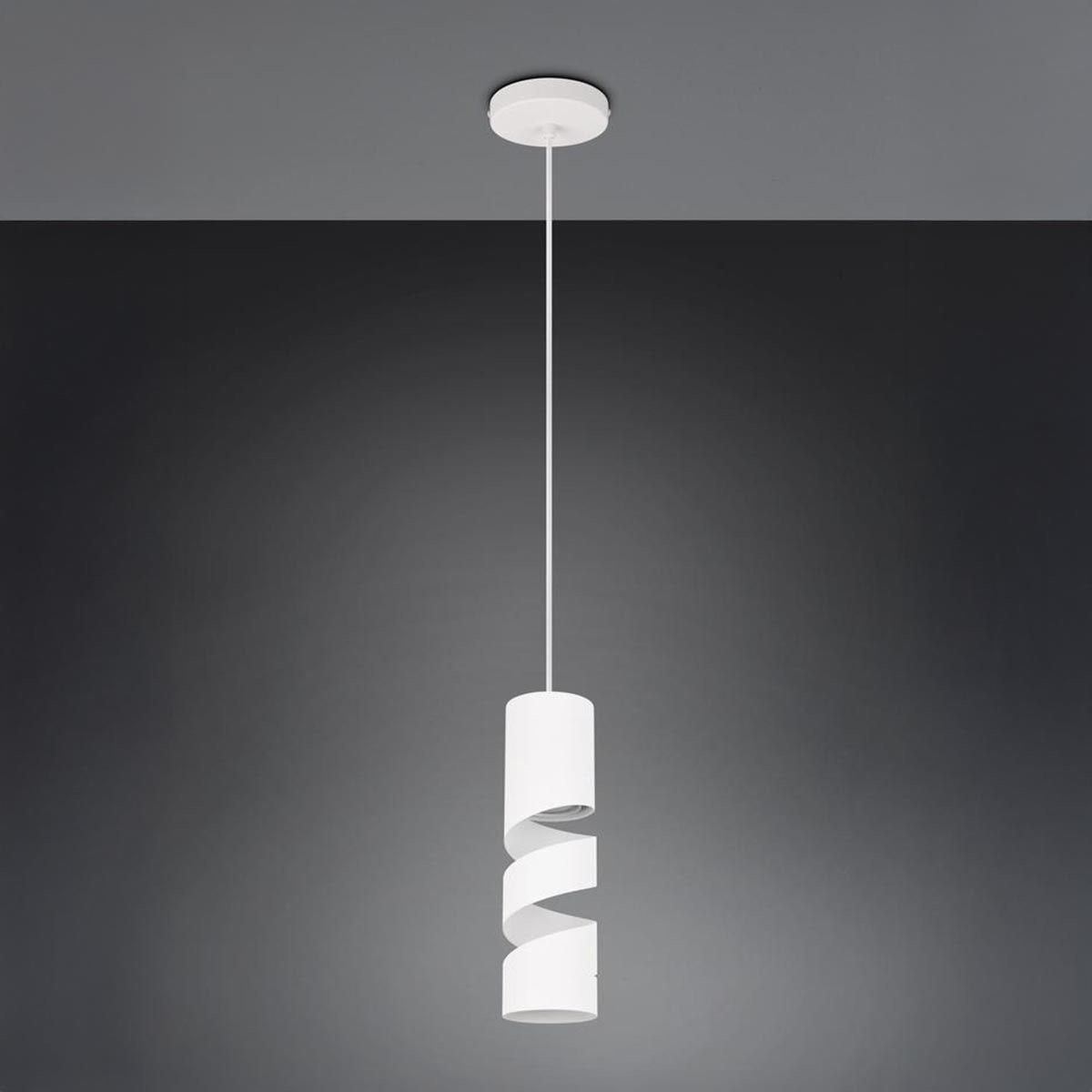 Kronleuchter & Deckenlampen: Pendelleuchte, Weiss, Spirale, 12 cm Ø – Neu (gemäss Beschreibung) aus Kreuzlingen von Smart-Light 1