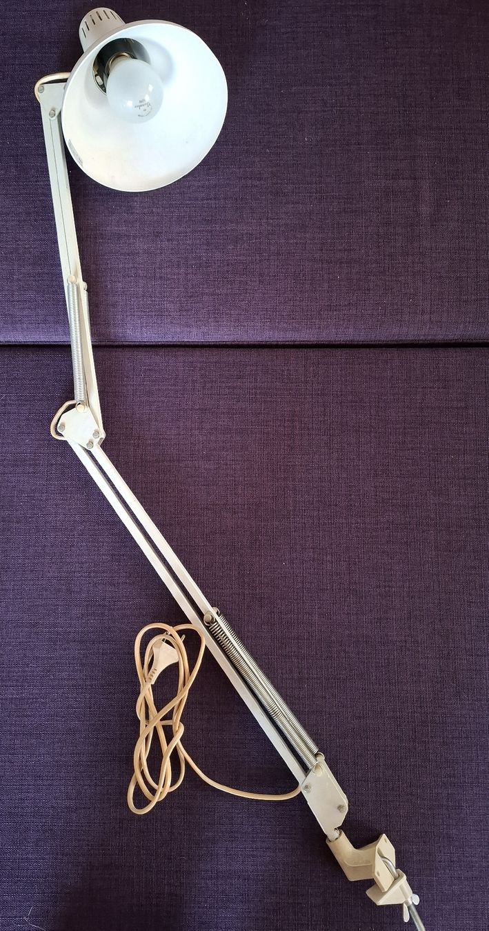 Lampade: Architektenlampe vintage weiss – Usato da Winterthur venduto da DanielaB07 2