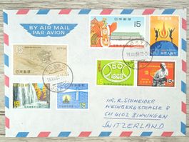 TR76 Enveloppe + Timbre Japon 1968