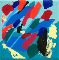 Gemälde – Jacqueline Steudler – Gouache 10 x 10 cm – Nr. 3