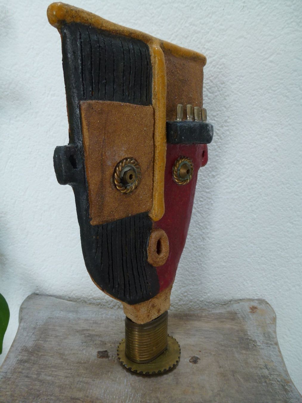 Sculptures & Statues: Maske Keramik Unikat / SIMONE MEIER - Potière – D'occasion à Esslingen par eintagammeer 2