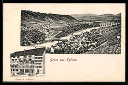 Eglisau, Gasthof z. Hirschen, Flussparti