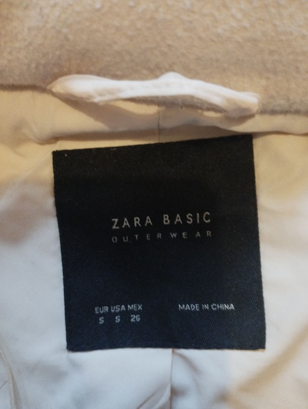 Zara Giacche: Zara Basic Jacke mit Kapuze, Gr. S, weiss - Winter – Usato da Richterswil venduto da topolone95 3