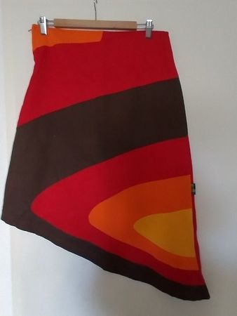 Jupe ethnique colorée, marque pigmees, taille M (neuve)