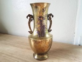 Antike Amphore Henkel-Vase 3,4kg, Messing, Bronze