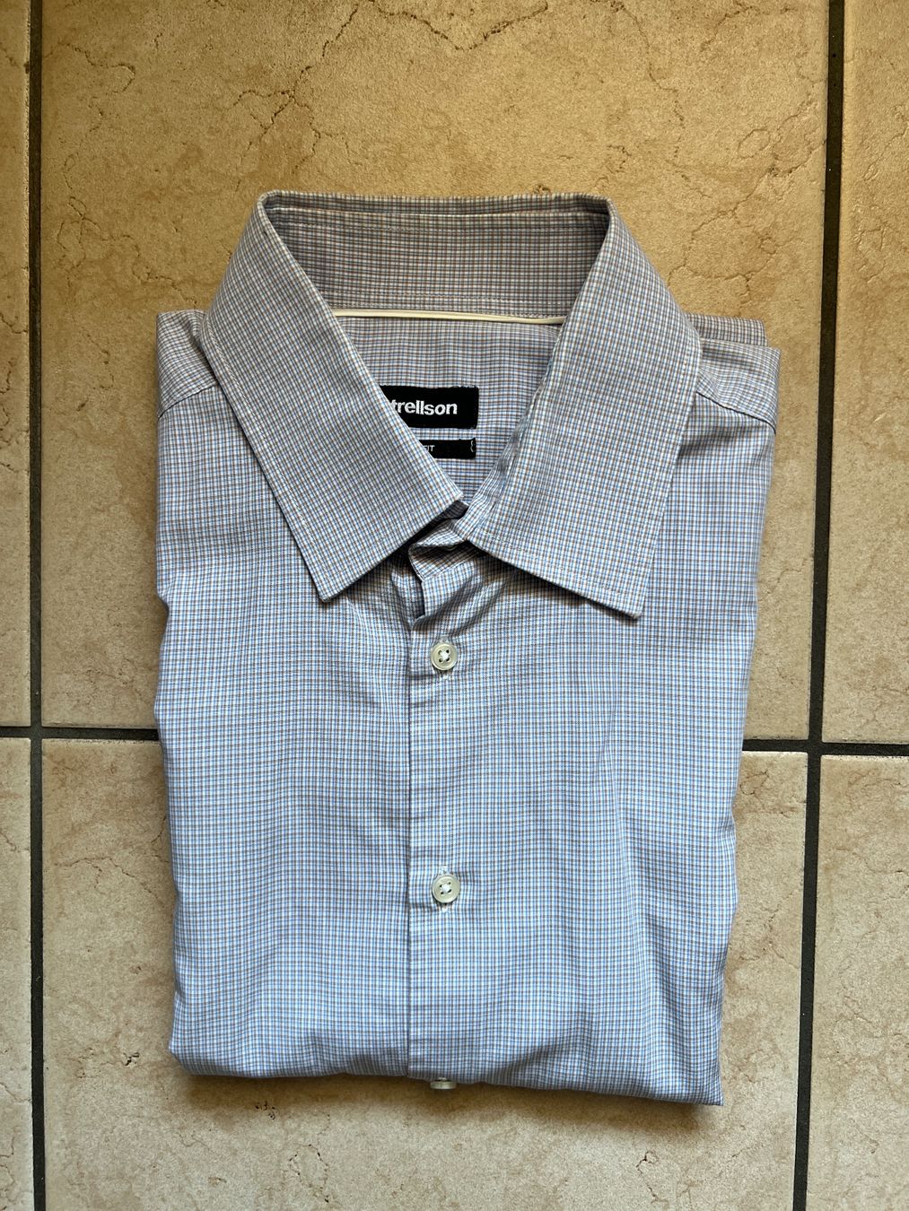 Strellson Hemden: Hemd kurzarm Strellson Slim Fit Grösse 40 – Gebraucht aus Brunnen von Bonitoman