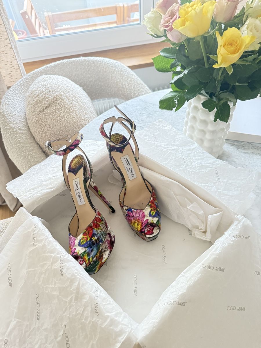 Jimmy Choo Scarpe da donna: Jimmy Choo Lola Python Gr. 37,5 – Nuovo (secondo la descrizione) da Zug venduto da katarinajj