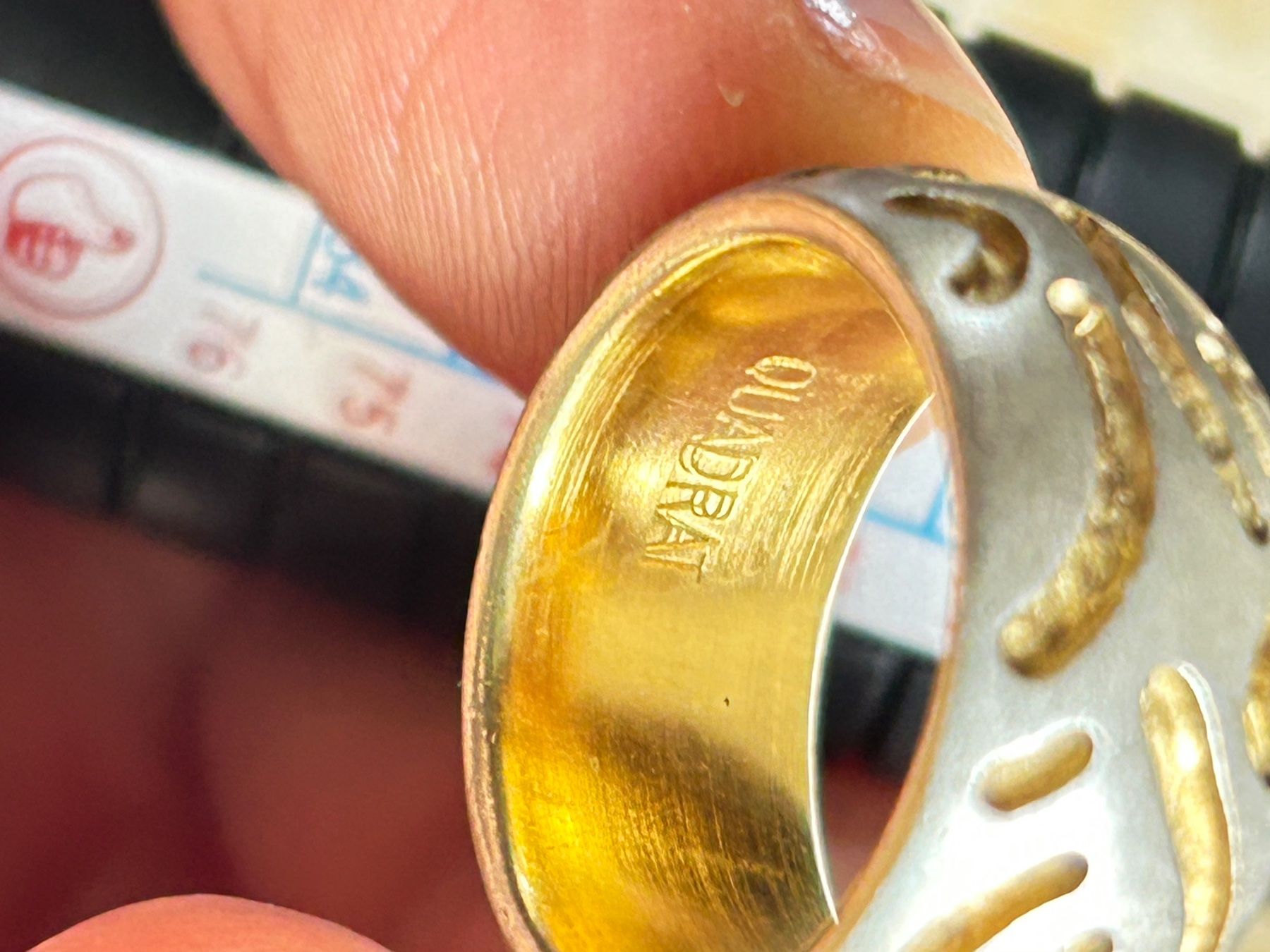Anelli: Silber Ring matt golden (52) – Usato da Laufen venduto da Bellavitaboom 4
