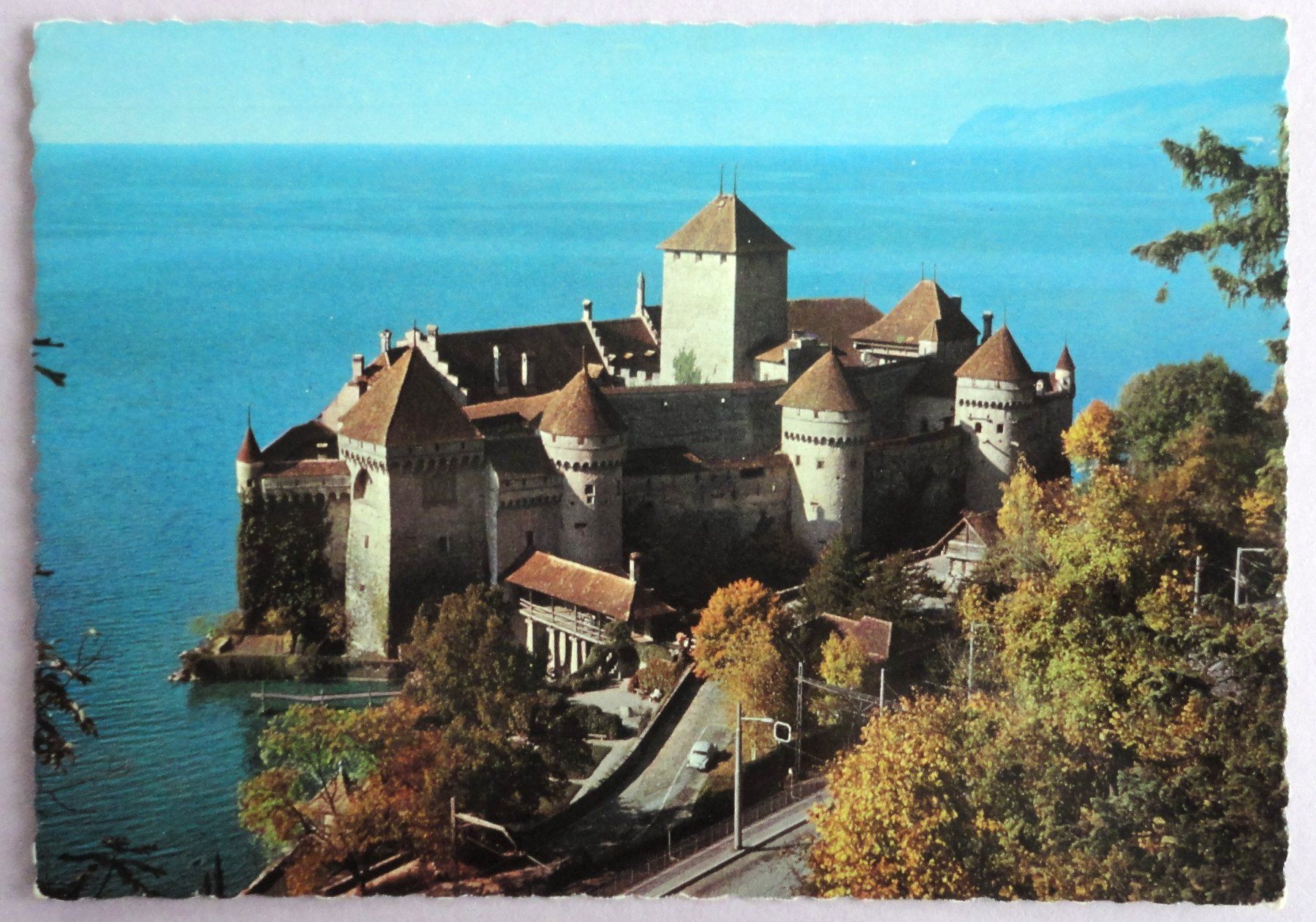 Cartoline postali: Château de Chillon près Montreux – Usato da Fétigny venduto da Billy2miny