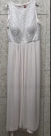 Elegantes Hochzeitskleid mit Pailletten Grösse 44