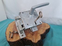 1BB - Tür Schloss - Set, DM6.3cm, verzinkt (LOT2527X#TBS1)