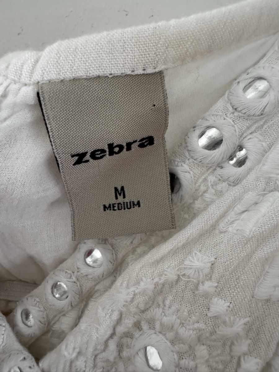 Zebra Vestiti: Weisses Maxikleid Zebra Grösse M – Usato da Meiringen venduto da kradat 2