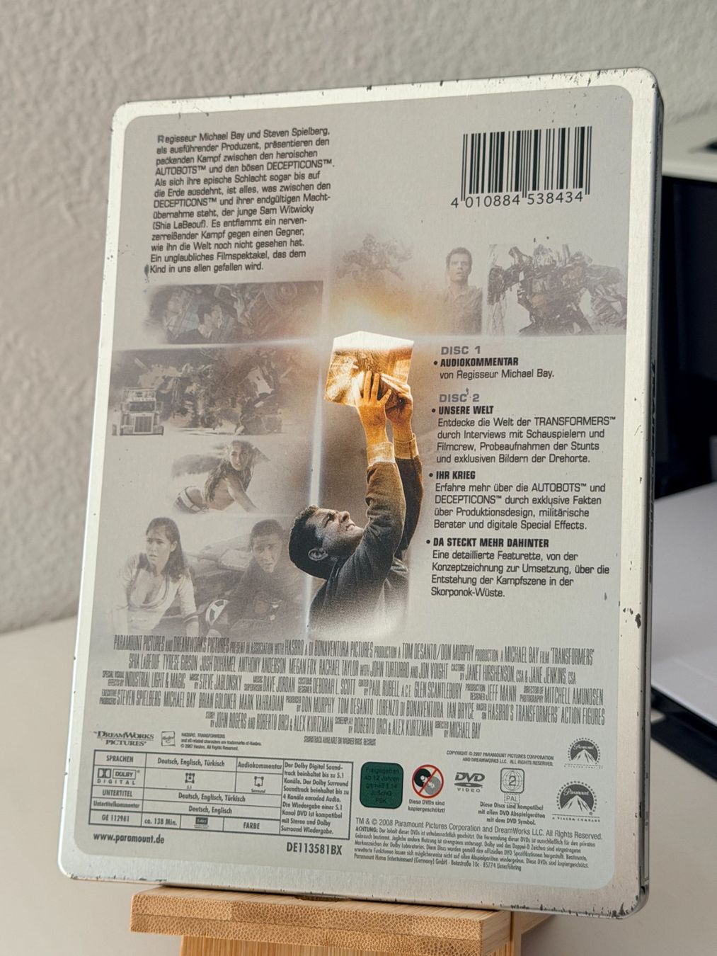 Tutti i DVDs: TRANSFORMERS STEELBOOK – Usato da Binningen venduto da samorga21 2