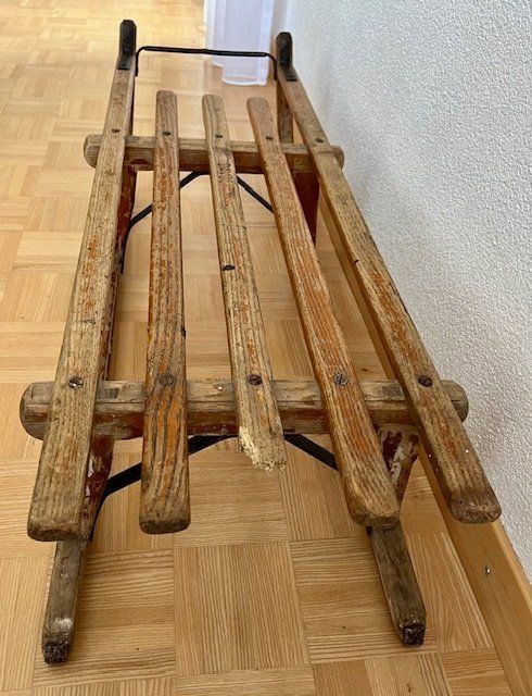 Schlitteln: Holzschlitten, Marke Davos – Gebraucht aus Kriens von heleneb02 4