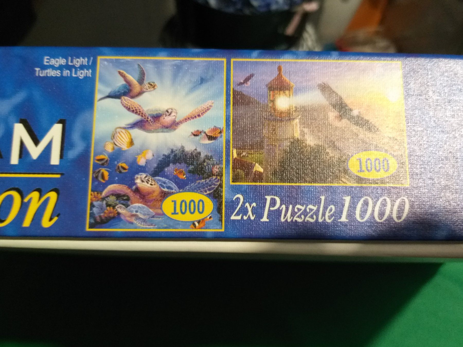 Puzzle: 2 Puzzles 1000 pièces/Stück  Eagles Light/Turtles in light – Usato da Cossonay-ville venduto da Super-Price-Quality 2