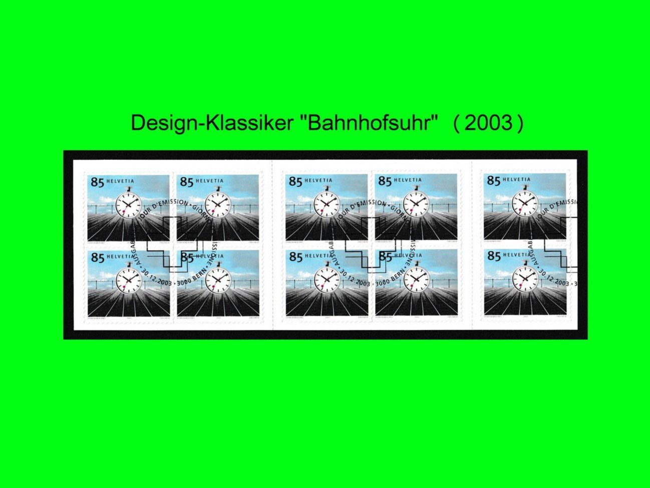 Tutti i francobolli: Markenhefte "Design-kKassiker Schweiz I" (2003) – Nuovo (secondo la descrizione) da Dübendorf venduto da chiara48 4