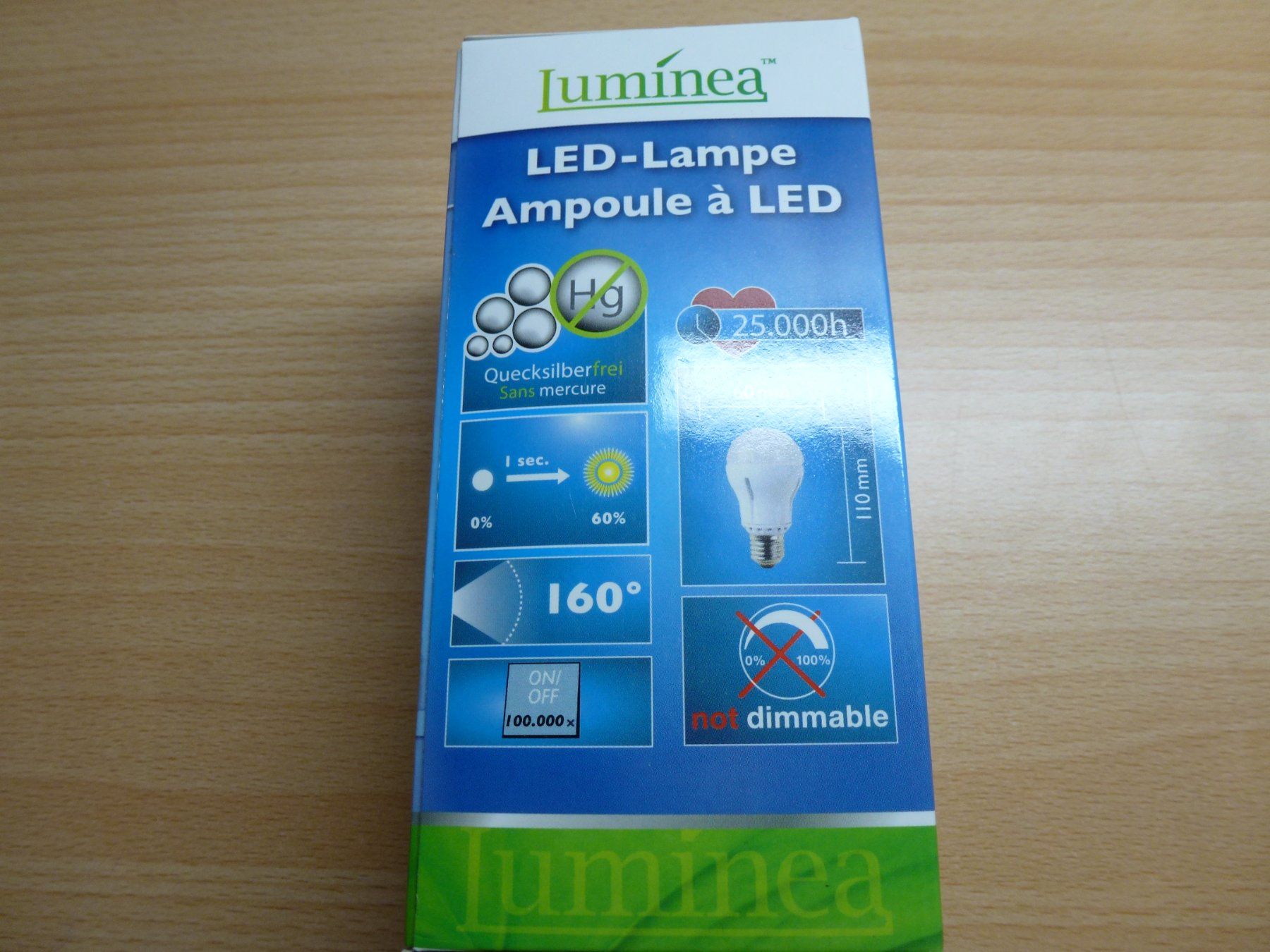 Componenti elettronici: LED E27 12W Luminea 1055lm 5400K – Nuovo e nell'imballaggio originale da Hombrechtikon venduto da HGK50 1