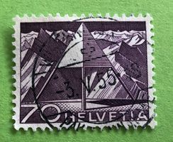 Nr.308 mit Stempel Triangulationspunkt Technik und Landschaf