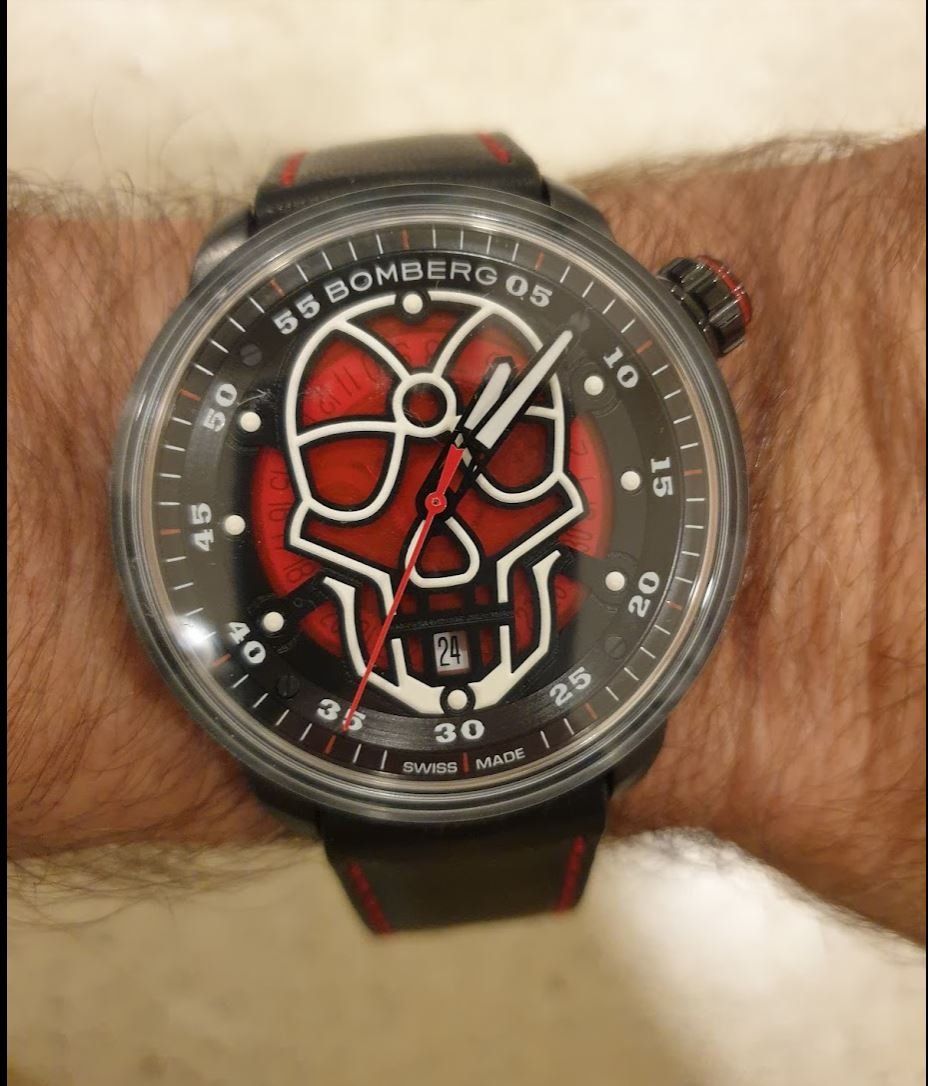 Bomberg Montres: Bomberg BB-1 Automatic Red Skull – Neuf (Voir description) à Chabrey par Horology 2