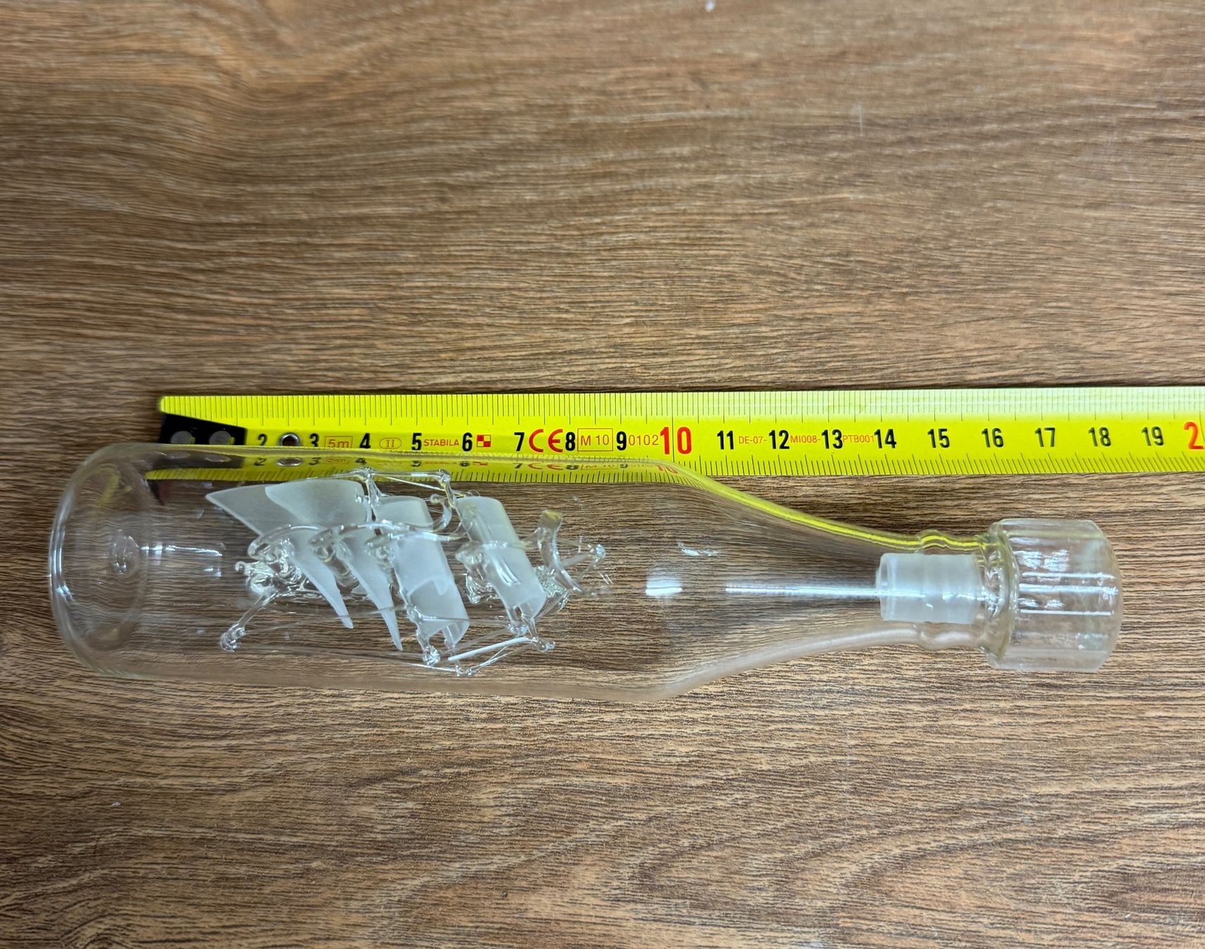 Flaschen: Seltene Glasflasche mit Schiffli – Gebraucht aus Nussbaumen AG von olitech5415 1