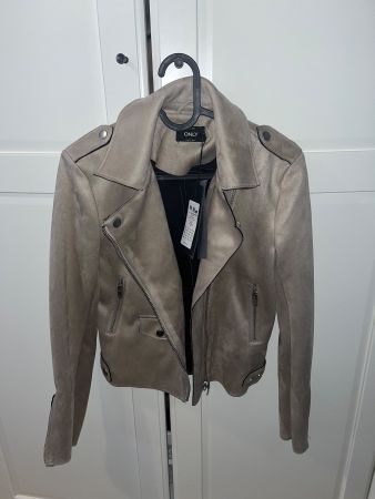 Lederjacke Beige von Only