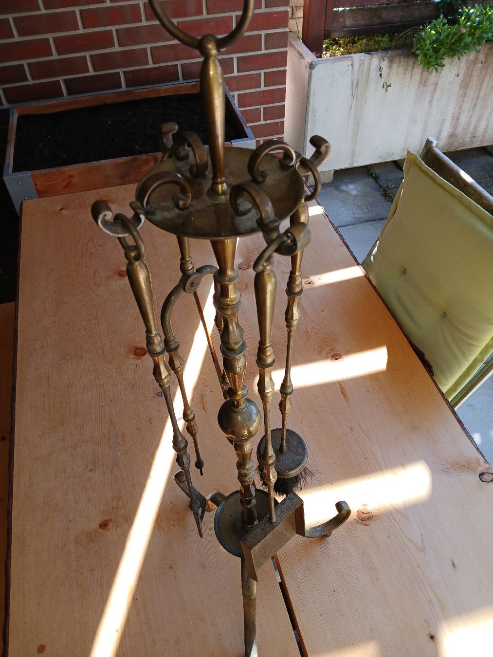 Camini: Kaminbesteck Antik Messing – Usato da Bäch SZ venduto da Retroandy 4