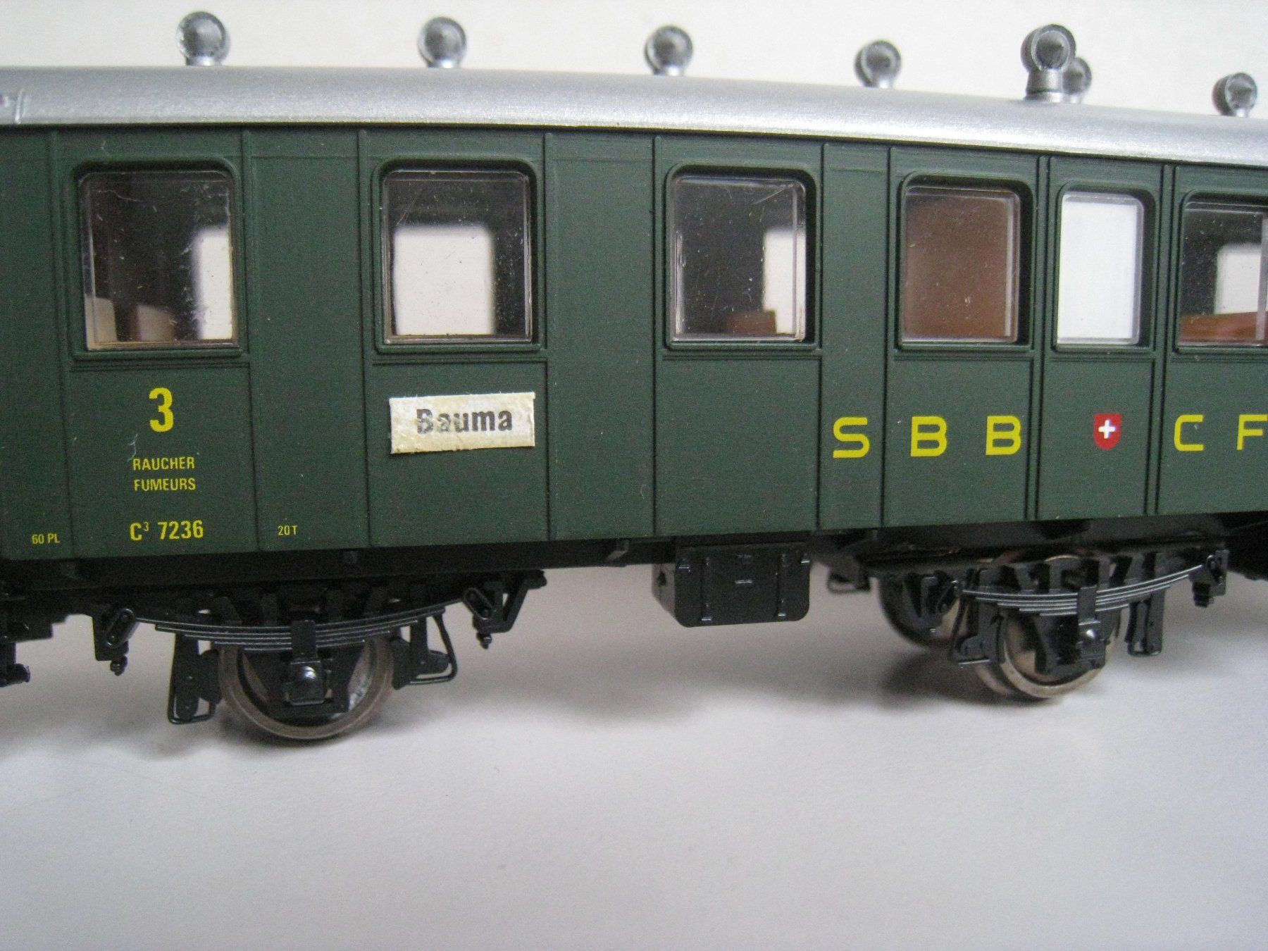Modelleisenbahnen: AKU / Liliput C3 7236 der SBB, mit offener Plattform – Gebraucht aus Buchs ZH von swiss-train 1