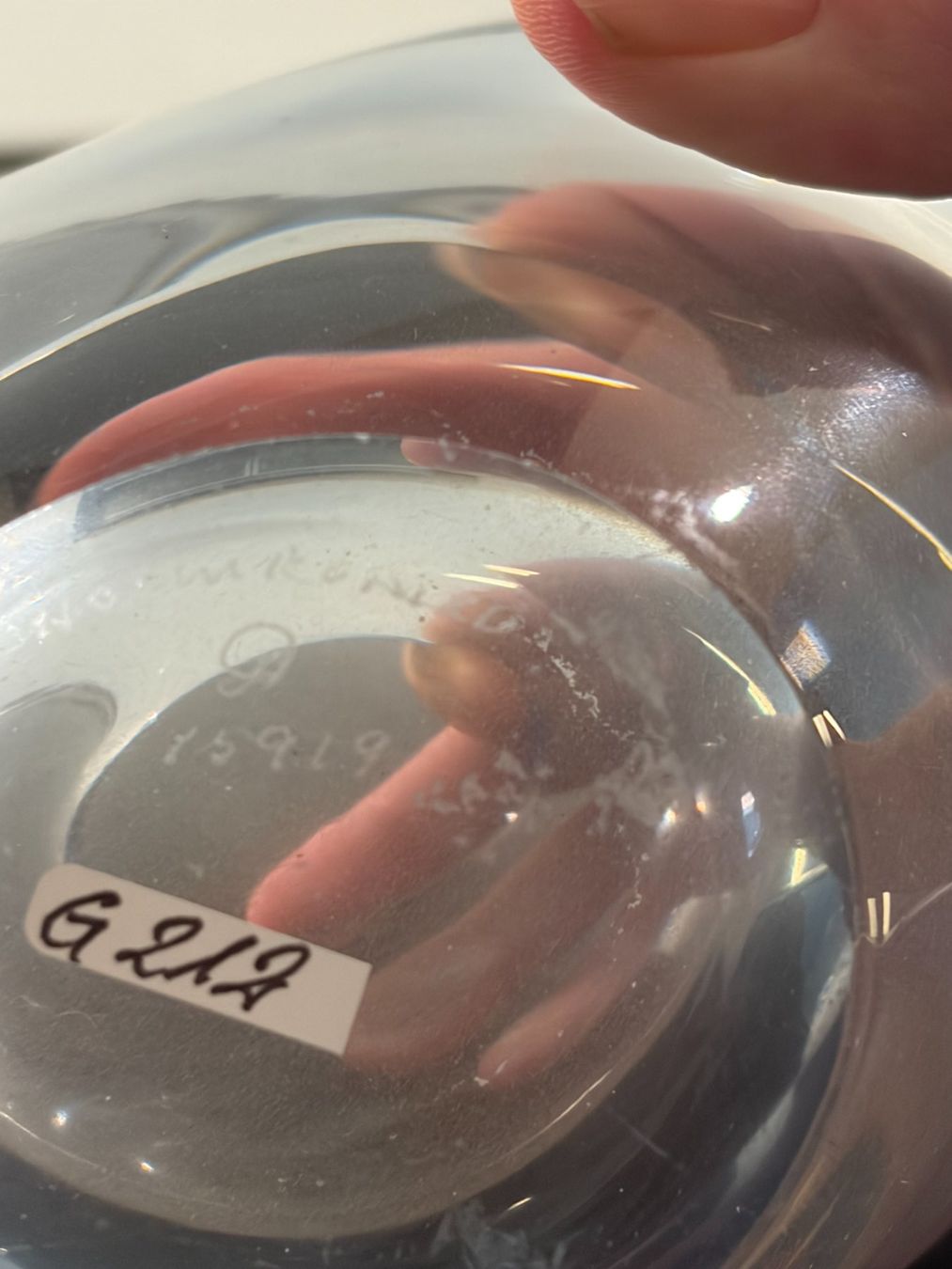 Holmegaard Vasi & Recipienti: Vase Glas Herzform hellblau Holmegaard Per Lütken 50er – Usato da Zürich venduto da sru_6zc8 3